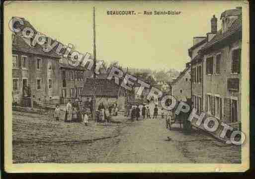 Ville de BEAUCOURT Carte postale ancienne